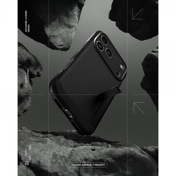 - iPhone 17 Pro Max - Skal - Tough Armor T MagFit - Svart