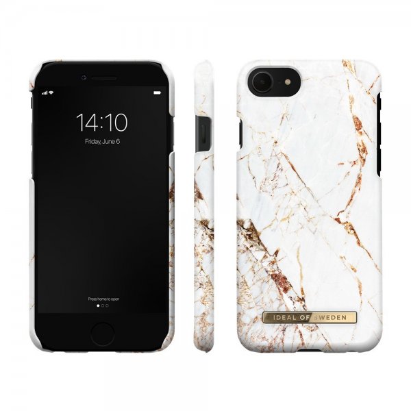 - iPhone 6/6S/7/8/SE 2020/2022 - Skal - Fashion Case - Carrara Gold