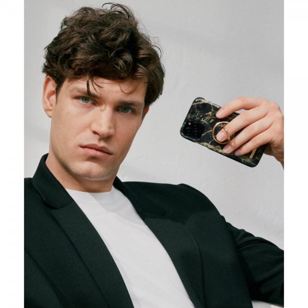 - iPhone 6/6S/7/8/SE 2020/2022 - Skal - Golden Smoke Marble - Fashion Case