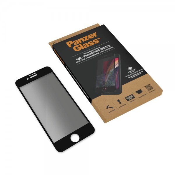 - iPhone 6/6S/7/8/SE 2020/2022 - Skärmskydd - Edge-to-Edge - Privacy