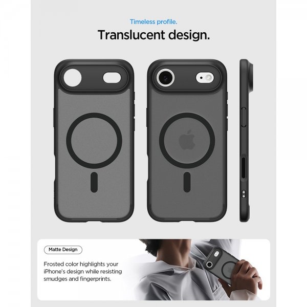 - iPhone Air - Skal - Ultra Hybrid MagFit - Frost Black