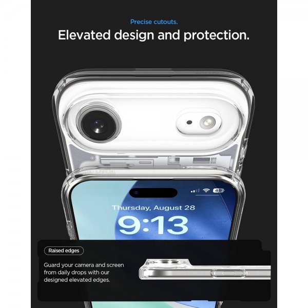 - iPhone Air - Skal - Ultra Hybrid Zero One MagFit - Natural Titanium