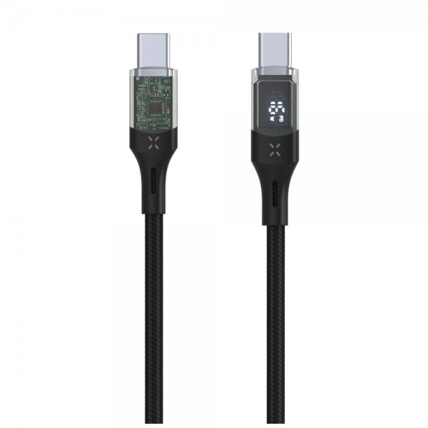 - Kabel med Display USB-C/USB-C 100W - 1.2m