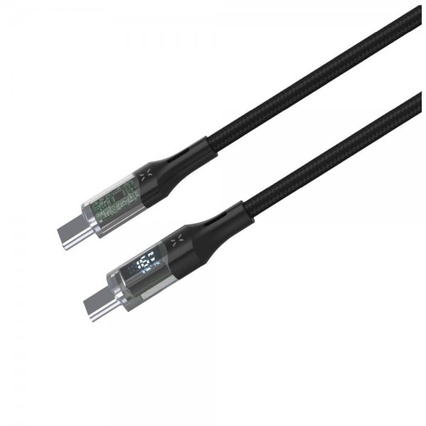 - Kabel med Display USB-C/USB-C 100W - 1.2m