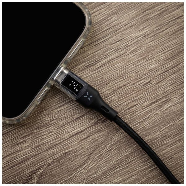 - Kabel med Display USB-C/USB-C 100W - 1.2m