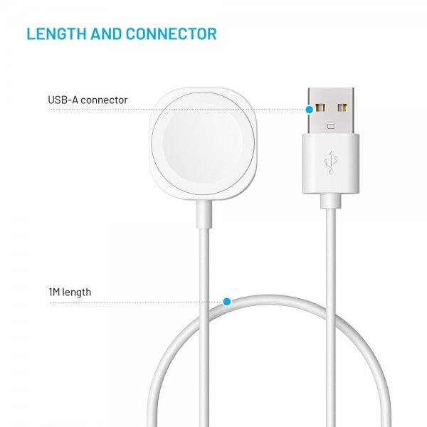 - Laddare - för Apple Watch USB-A - 1m