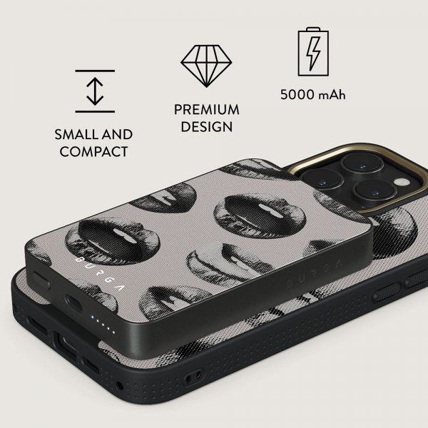 - Powerbank - MagSafe 5000 mAh - Next Mistake - Metallgrå