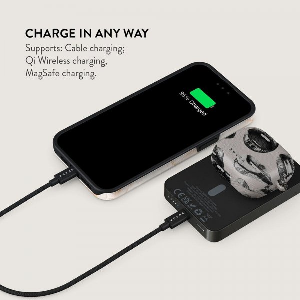 - Powerbank - MagSafe 5000 mAh - Next Mistake - Metallgrå