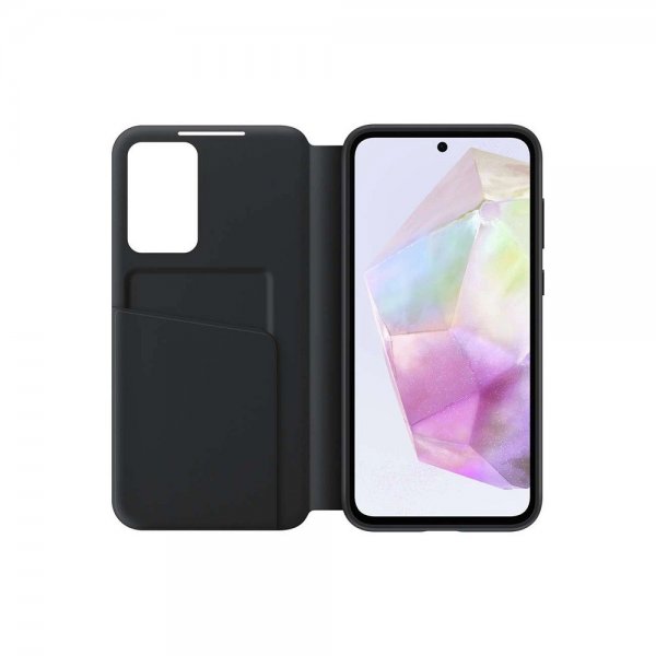 - Samsung Galaxy A35 - Fodral - Smart View Wallet Case - Svart