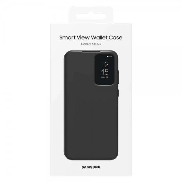 - Samsung Galaxy A35 - Fodral - Smart View Wallet Case - Svart