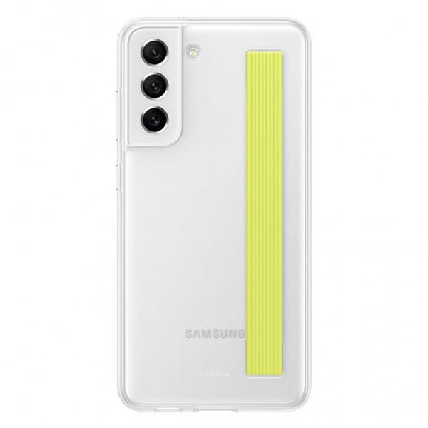 - Samsung Galaxy S21 FE - Skal - Slim Strap Cover - Vit