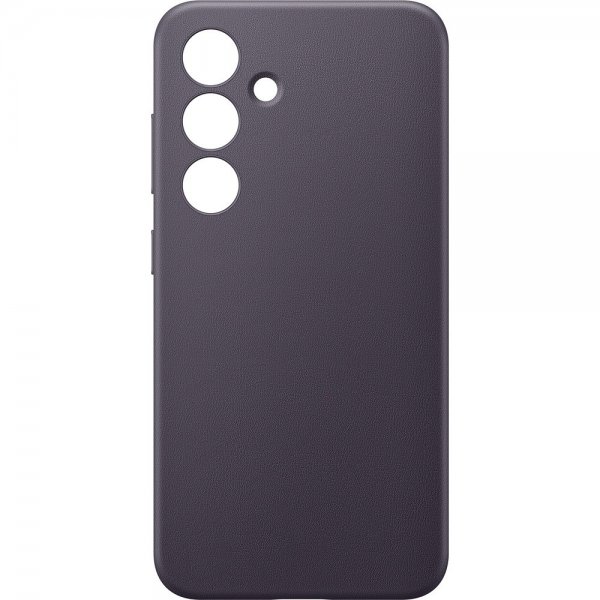 - Samsung Galaxy S24 Plus - Skal - Vegan Leather Case - Dark Violet
