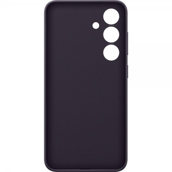 - Samsung Galaxy S24 Plus - Skal - Vegan Leather Case - Dark Violet