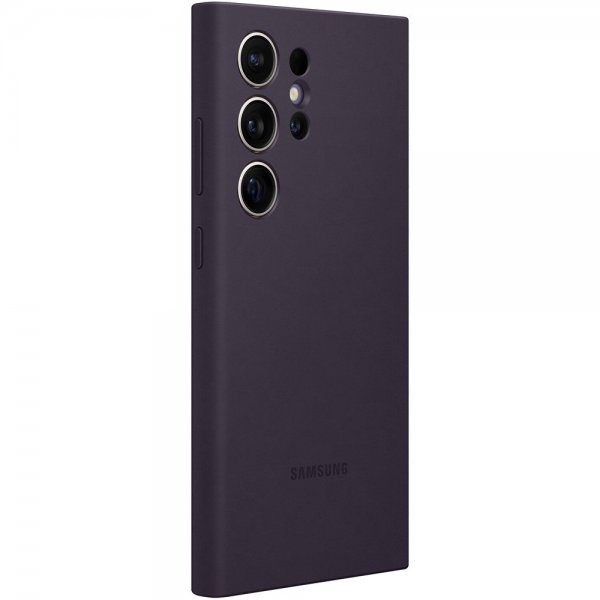 - Samsung Galaxy S24 Ultra - Skal - Silicone Case - Dark Violet