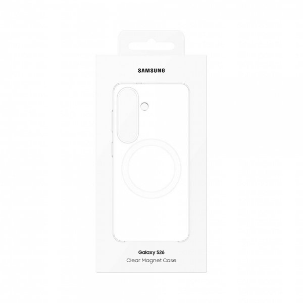 - Samsung Galaxy S26 - Skal - Clear Magnet Case - Transparent