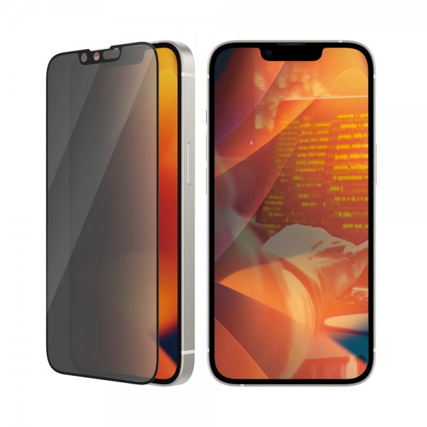 - iPhone 13/iPhone 13 Pro/iPhone 14 - Skärmskydd - Ultra-Wide Fit Privacy