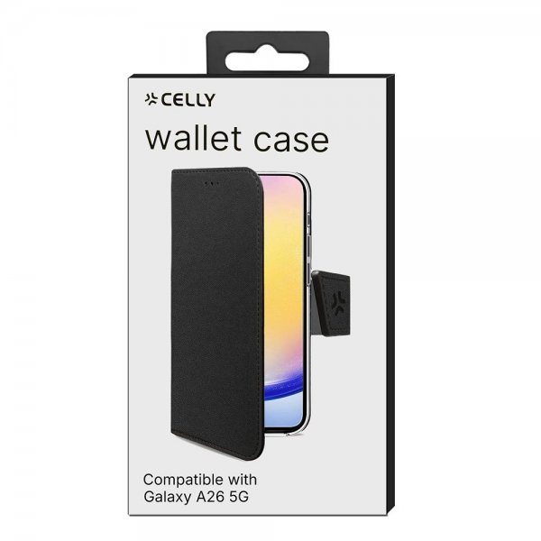 - Samsung Galaxy A26 - Fodral - Wally Wallet Case - Svart
