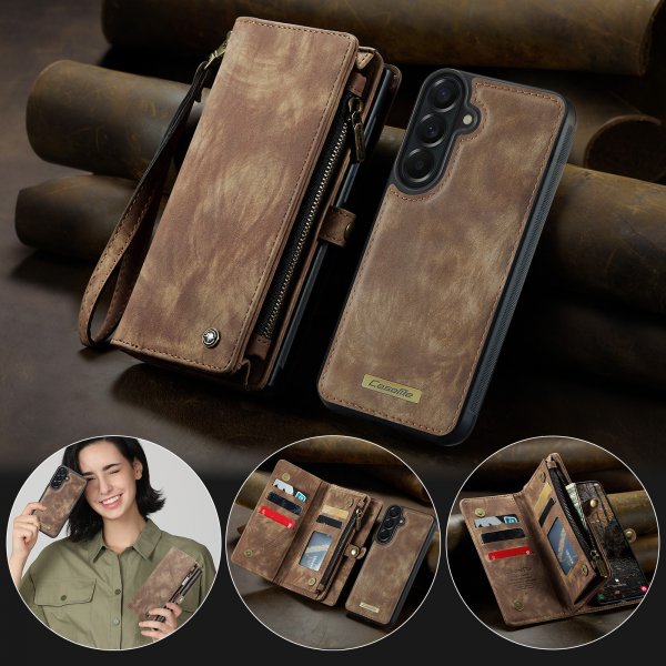 - Samsung Galaxy A57 - Fodral - 008 Series Löstagbart Skal - Brun