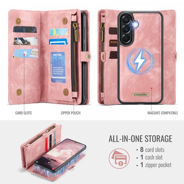 - Samsung Galaxy A57 - Fodral - 008 Series Löstagbart Skal - Rosa