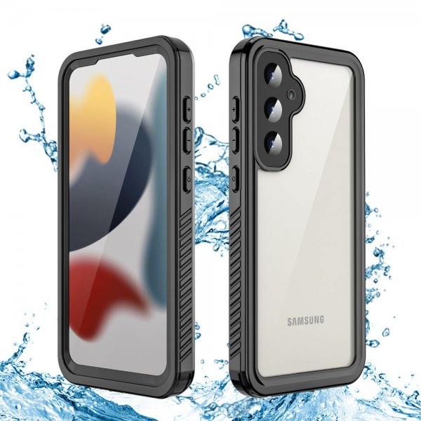 - Samsung Galaxy S23 FE - Skal - Vattentåligt IP68 - Svart