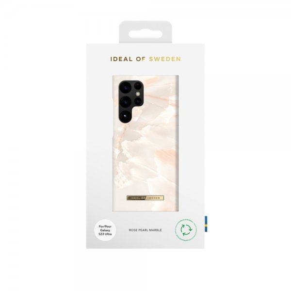 - Samsung Galaxy S23 Ultra - Skal - Fashion Case - Rose Pearl Marble