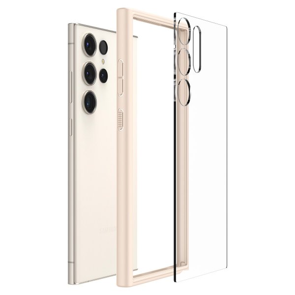 - Samsung Galaxy S23 Ultra - Skal - Ultra Hybrid - Sand Beige