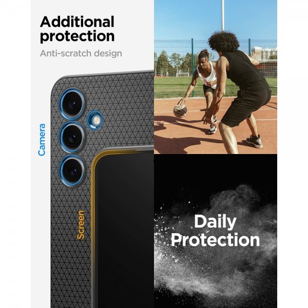 - Samsung Galaxy S24 FE - Skal - Liquid Air - Matte Black