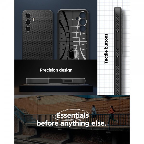 - Samsung Galaxy S24 FE - Skal - Liquid Air - Matte Black