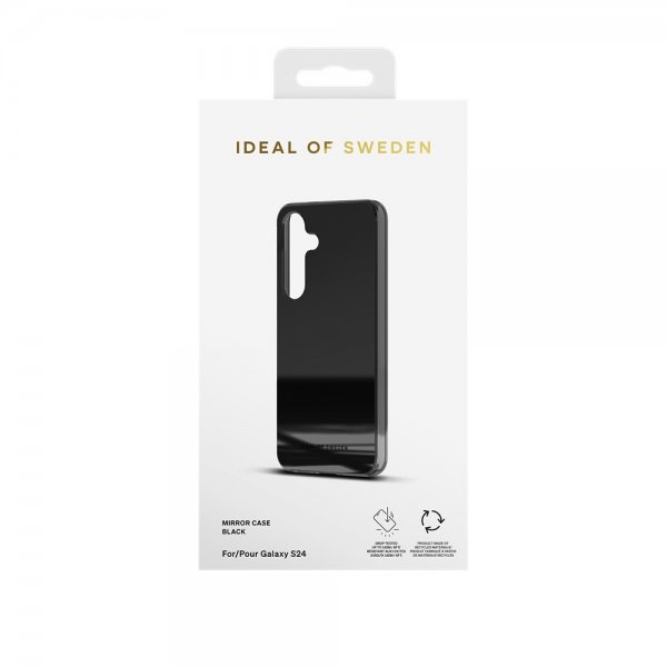 - Samsung Galaxy S24/Galaxy S25 - Skal - Mirror Case - Svart