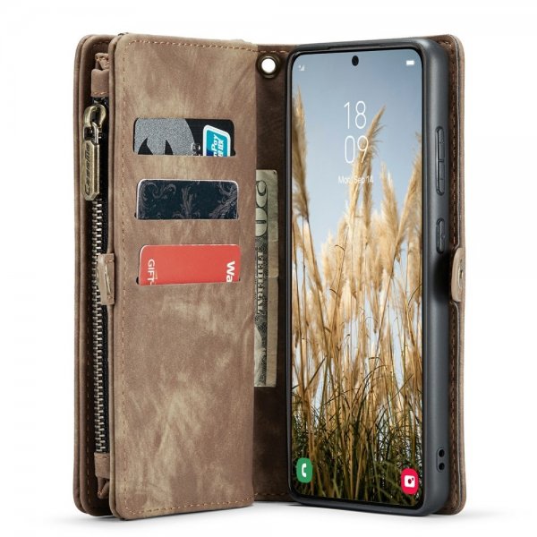 - Samsung Galaxy S24 Plus - Fodral - 008 Series Löstagbart Skal - Brun