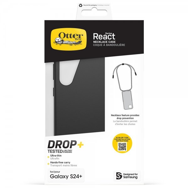 - Samsung Galaxy S24 Plus - Skal - React Necklace - Svart
