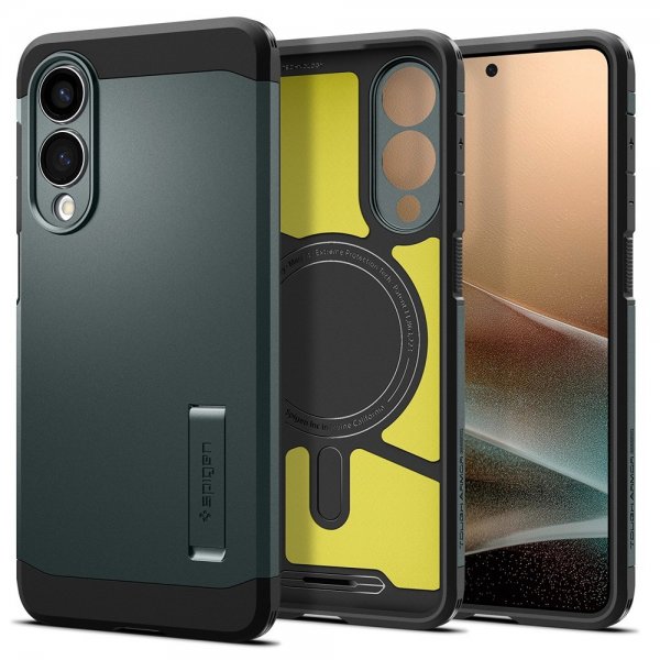 - Samsung Galaxy S25 Edge - Skal - Tough Armor MagFit - Abyss Green