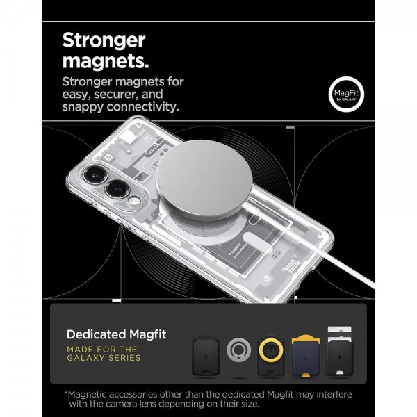 - Samsung Galaxy S25 Edge - Skal - Ultra Hybrid Zero One MagFit - Vit