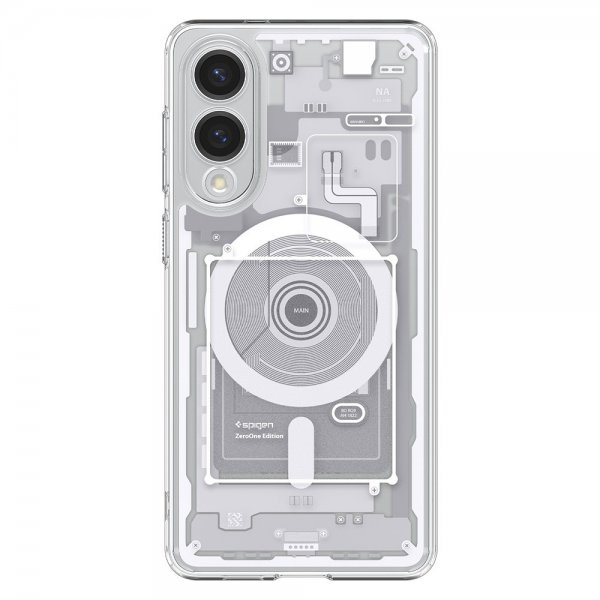 - Samsung Galaxy S25 Edge - Skal - Ultra Hybrid Zero One MagFit - Vit