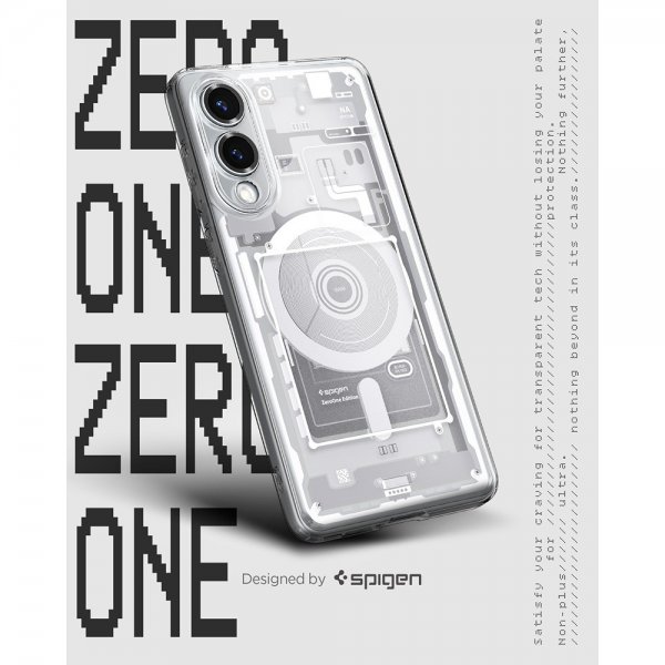- Samsung Galaxy S25 Edge - Skal - Ultra Hybrid Zero One MagFit - Vit