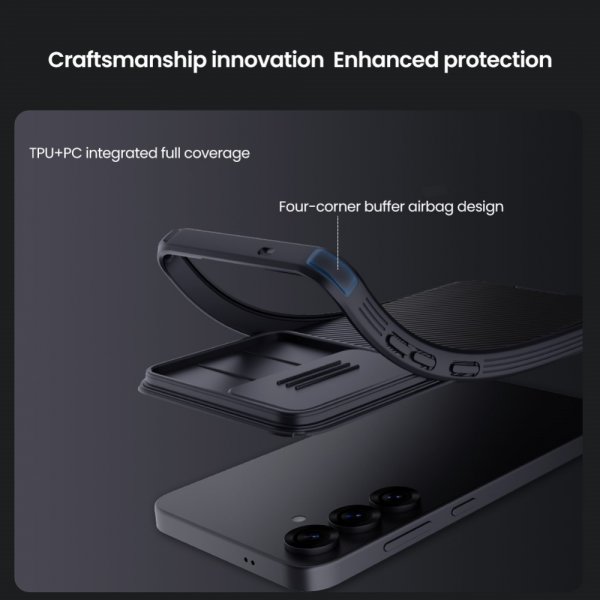 - Samsung Galaxy S25 - Skal - CamShield Pro - Grön
