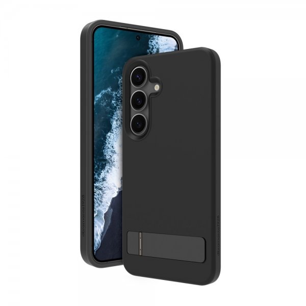 - Samsung Galaxy S25 - Skal - Iceland Pro Qi2 Kickstand - Svart