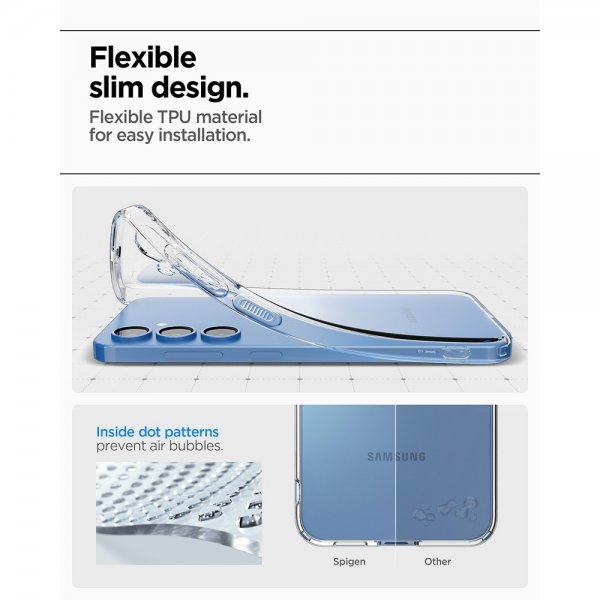 - Samsung Galaxy S25 - Skal - Liquid Crystal - Crystal Clear