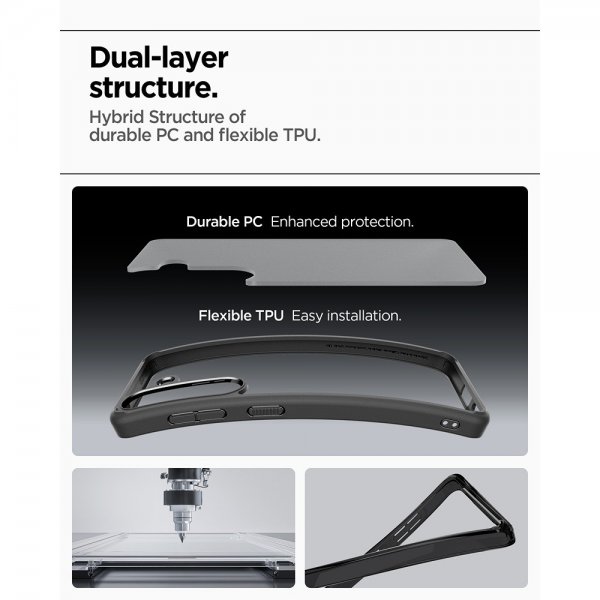 - Samsung Galaxy S25 - Skal - Ultra Hybrid - Frost Black