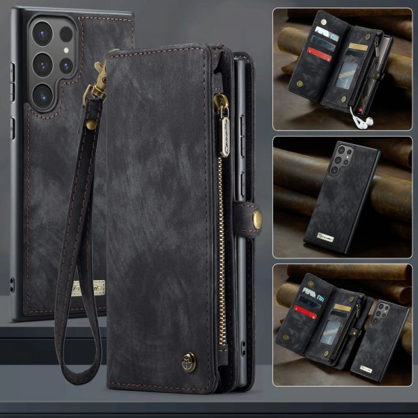 - Samsung Galaxy S25 Ultra - Fodral - 008 Series Löstagbart Skal - Svart