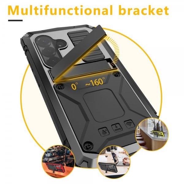 - Samsung Galaxy S26 Plus - Skal - Metall Stöttåligt - Svart