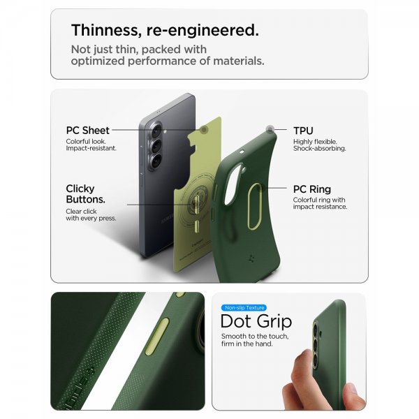 - Samsung Galaxy S26 - Skal - Nano Pop MagFit - Avo Green