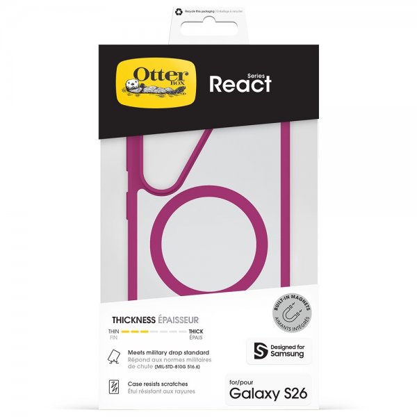 - Samsung Galaxy S26 - Skal - React MagSafe - Rose Crystal