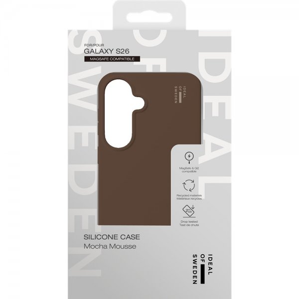 - Samsung Galaxy S26 - Skal - Silicone Case MagSafe - Mocha Mousse