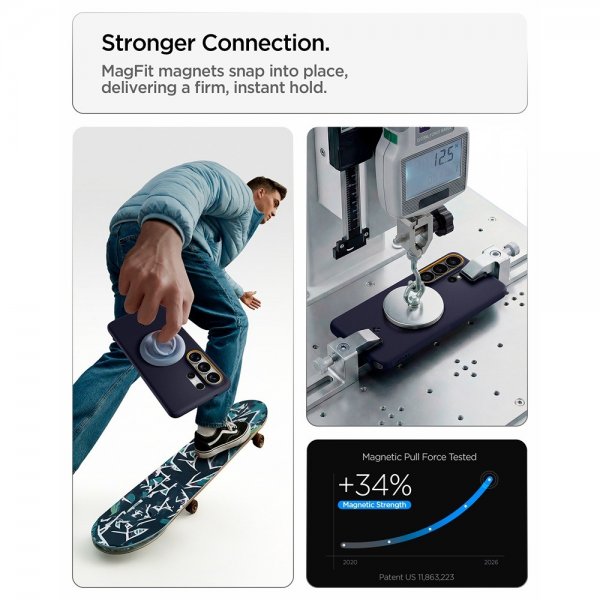 - Samsung Galaxy S26 Ultra - Skal - Nano Pop MagFit - Blueberry Navy