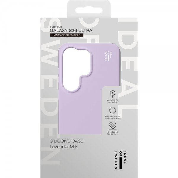 - Samsung Galaxy S26 Ultra - Skal - Silicone Case MagSafe - Lavender Milk