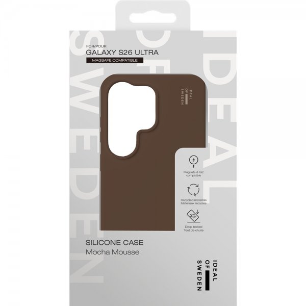 - Samsung Galaxy S26 Ultra - Skal - Silicone Case MagSafe - Mocha Mousse
