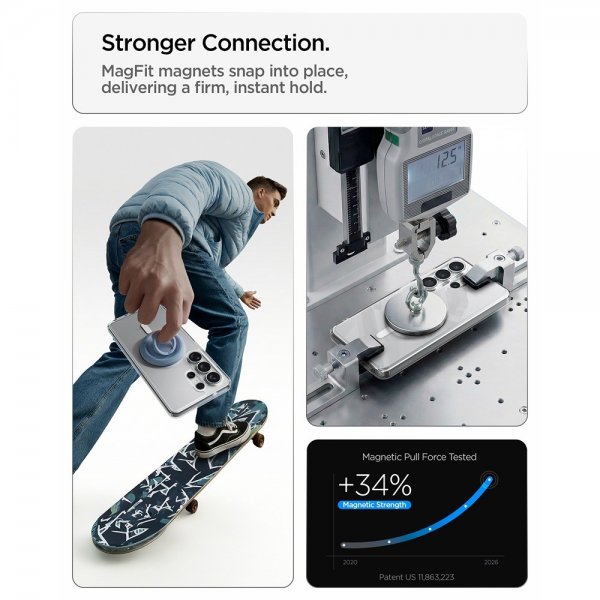 - Samsung Galaxy S26 Ultra - Skal - Ultra Hybrid MagFit - Clear White
