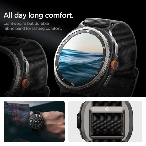 - Samsung Galaxy Watch 8 40/44mm/Watch 8 Classic 46mm - Armband - Lite Fit - Svart