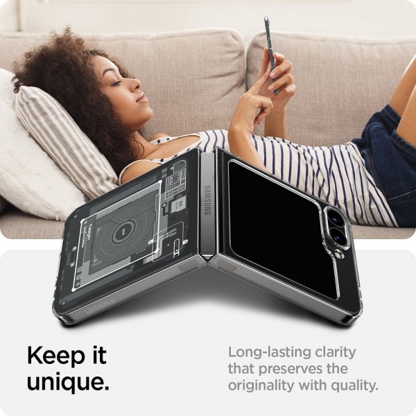 - Samsung Galaxy Z Flip 6/Galaxy Z Flip 7 FE - Skal - Air Skin - Zero One Svart